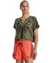 Women's Project Rock Wings Short Sleeve - Tent / Md