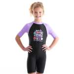 Girls Shell Tastic Short Sleeve Sunsuit