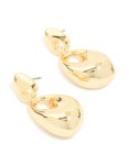 Goldair Gold Plated Molten Oval Drop Earrings