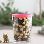 345ML Glass Jar With Pink Lid