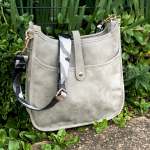 Pleather Crossbody Bags - Earl Grey