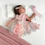 Rainbow Butterfly Mush Dress “cutie”