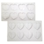 Silicone Mould – Geometric Hearts Small 8