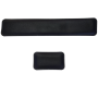 Double-sided Pu Leather Keyboard & Mouse Wrist Support - Black