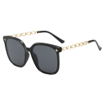 Luxury Metal Chain Square Sunglasses UV400 Protection