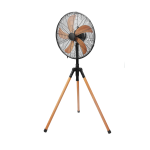 Alva 40CM Tripod Stand Fan Wood-look Finish