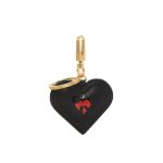 Heart Of Ny Zip Key Charm -black gold