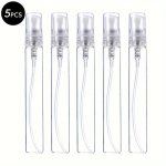 5PCS 3 5 10ML Glass Spray Bottle MINI Empty Refillable Perfume Bottle Perfume Atomizer Small Makeup Sample Containers Portable T