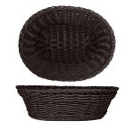 Bread Basket Chocolate Brown Oval 25X20X7CM