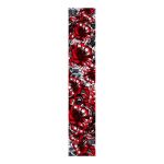 Red And Black Floral Table Runner