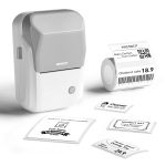 NB493 - - B1 - Portable Thermal Label Bluetooth Printer Incl Free White Label 50X30MM Grey White