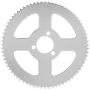 Chiffonade 72T Rear Chain Sprocket 25H 29MM Bore Stainless Steel Sprocket For Motorcycles Karts Cars & Electric Scooters Silver 