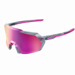 Korbin Polished Translucent Grey Purple Multilayer Mirror Lens