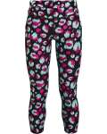 Girls' Heatgear Armour Printed Ankle Crop - BLACK-001 Yxl