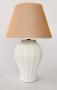 Off-white Basket Design Lamp Base Beige Shade 72X45CM