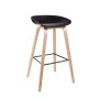 Gof Furniture - Kuhn Wooden Kitchen Bar Stool Black