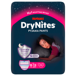 Huggies Drynites Pants Girl 8-13 Years 9 Pack