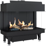 - Leo 70 Lp 3-SIDED Gas Fireplace Built-in