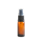 15ML Amber Glass Aromatherapy Bottle With Spritzer - Black 18 410