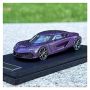 Rsfil Scale Model Vehicles 1:64 For Koenigsegg Gemera Sports Car Model Die-cast Vehicle Miniature Car Metal Toy Car Purple