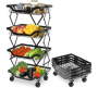 Fruit Basket Iron Fruits/vegetables Kitchen Rack Deep Navy Blue