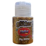 Crazy Craft Glitter Container Gold 25G