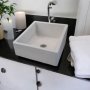 Slanting Pyramid Bespoke Ivory Concrete Basin/sink 36X30.5X19.5X11.5CM