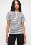 Striped 3 - Pack Basic Crew Neck Knitted T-Shirt - Black white
