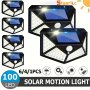 Staaricc 6 Packs Solar Lights Outdoor 100 LED Super Energy Saving Lights Motion Sensor Security Lights 270 Range Lighting Wall Lights Solar Powered Lights