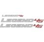 Hilux Legend 45 3 Piece Sticker Kit Grey & Red