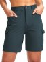 Women's Quick Dry Cargo Shorts Lightweight Casual Golf Hiking Shorts With Pockets Outdoor Hiking Apparel