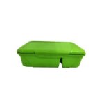 Fliptop Green Plastic Rectangular 1.9L Lunch Box