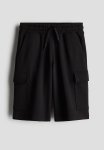 Cargo Sweatshorts - Black