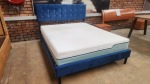 Blue Queen Sleigh Bed