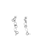 Bubble Drop 925 Silver Earrings - Silver