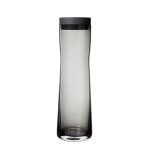 Water Carafe Splash 1L: Smoky Grey black Glass