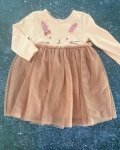 Woolworths Pink Bunny Tulle Dress 12 18M