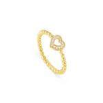 Lovecloud Ring Heart With Cubic Zirconia - 15