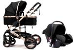 Belecoo Q3 3 In 1 Travel System Black