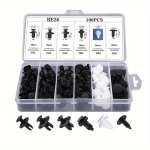 100PCS 6 Types Car Universal Plastic Fastener Plastic Screw Nails