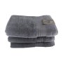 Big And Soft Luxury 600GSM 100% Cotton Towel Bath Sheet Pack Of 3 - Dark Grey