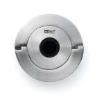 Champagne Stopper In Silver Stainless Steel And Black Silicone Champ