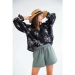 Bali Top Black Palm - XL