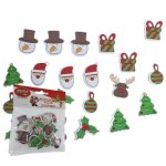 Festive Joyful Stickers Foam 21 Piece