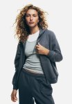 Embroidered Zip-through Hoodie - Grey