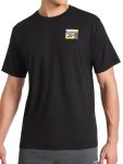 Reebok Men's Bebop Short Sleeve Crewneck T-Shirt Standard Fit Lightweight Cotton-poly Jersey Fabric Black Large