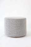Round Ottoman Grey