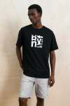 Oversized Statement T-Shirt - XL Black