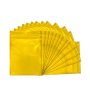 100 Pack Smell Proof Bags - 3 X 4 Inch Resealable Mylar Bags Foil Pouch Flat Bag With Front Window Golden