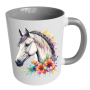 Horse - Printed Grey 2 Tone Mug